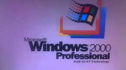 My HP T5530 Thinclient running windows 2000! BOOTUP!