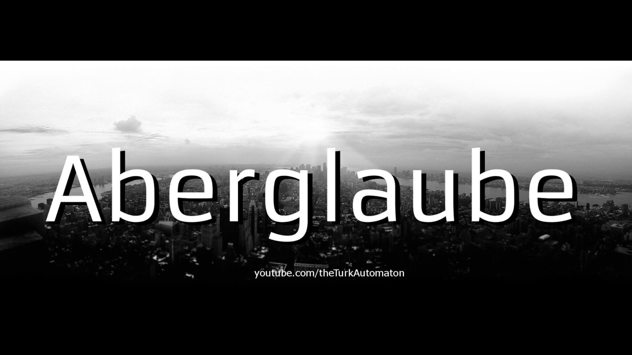 How to Pronounce Aberglaube in German YouTube