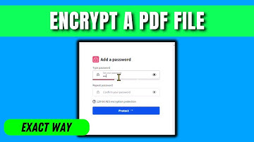 How to Encrypt a Pdf File | How To Password Protect a PDF File