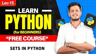 Celebrity Lec 15: Sets in Python | Data Types & Control Statements in Python | Python for free | Jay Bansal | Profile