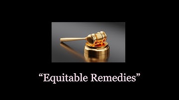 What does "equitable remedy" mean?