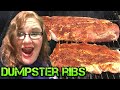 Eating dumpster food, how to make 3,2,1 ribs!