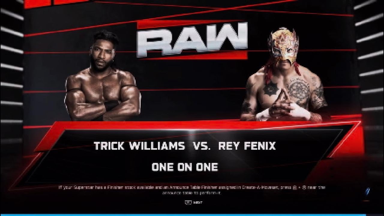 WWE2K26 WWE Raw | Trick Williams vs Rey Fenix