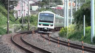 E501系普通列車水戸～赤塚間通過ー10月13日ー