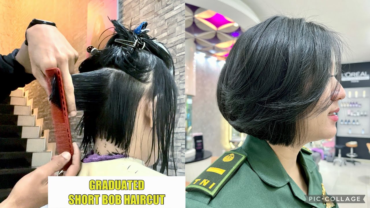 KOWAD CANTIK | SHORT BOB HAIRCUT | Potong rambut bob pendek | DIY | ASMR | Update | hairstyle