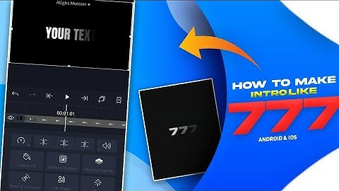 INTRO LIKE-777-IN ANDROID IN 3 MINUTES🔥🔥🔥 TUTORIALS