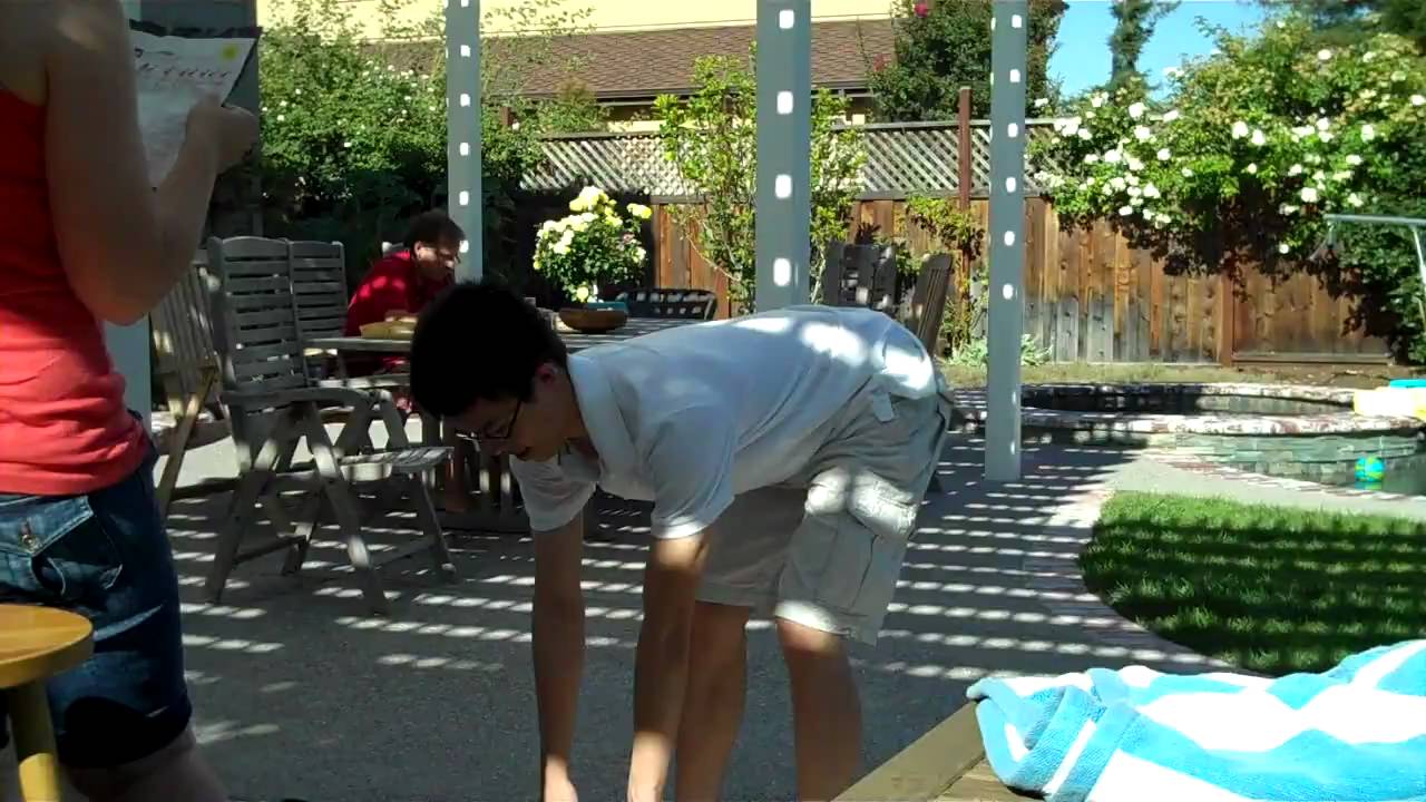 Flint doing girly exercises