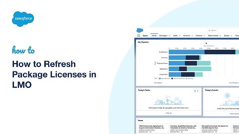 How to Refresh Package Licenses in LMO I Salesforce License Management Organization