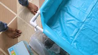 Intex mini Frame pool Unboxing and assembly