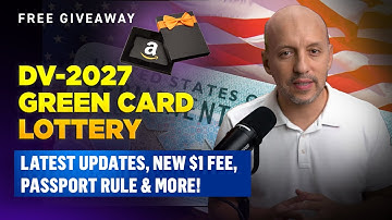 2027 DV Green Card Lottery Guide, New $1 Fee, Passport Rule! #dvlottery2027