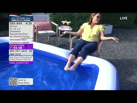 Daisy Skarning Splashing Feet In Swimming Pool (05-08-2023)