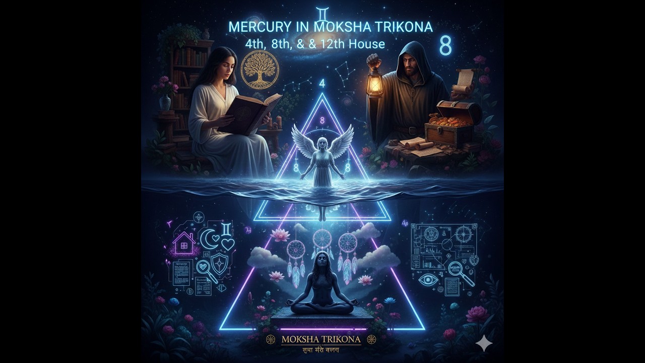 Mercury in MOKSHA Trikona 4th, 8th and 12th House