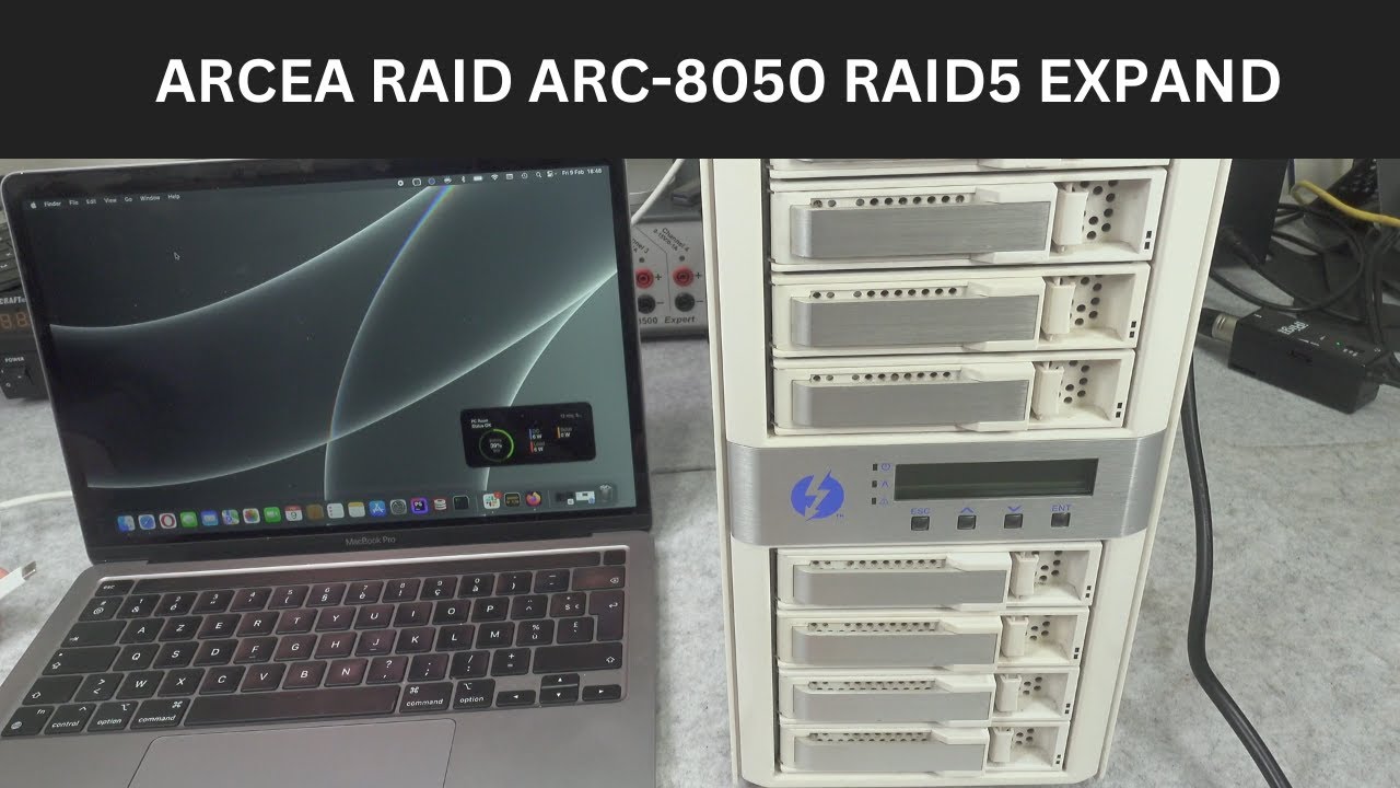 Arcea ARC-8050 expand hardware RAID5 array from 4 to 8 drives without loosing data 12TB to 28TB