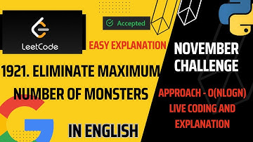 1921. Eliminate Maximum Number of Monsters | Medium | TC- O(NlogN) | Live Coding | Easy Explanation