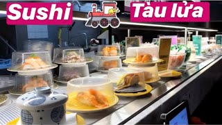 HOP ON BOARD THE SUSHI TRAIN MOST FRESH DELICIOUS TRAIN RIDE AN SUSHI TAU LUA QUA NGON