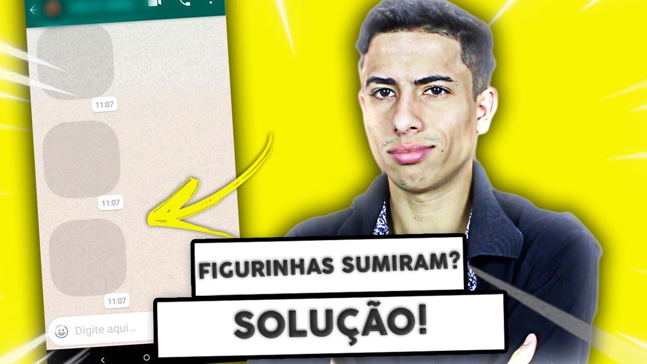 Stickers e figurinhas SUMIRAM do WHATSAPP? APRENDA RESOLVER! - YouTube