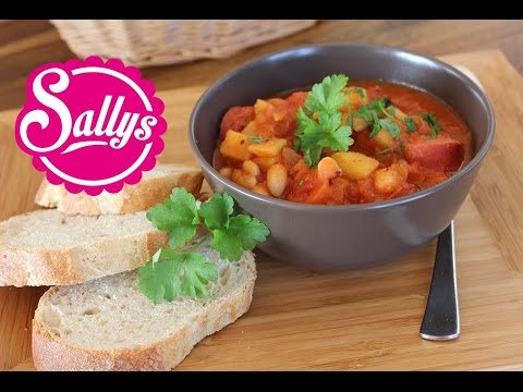 Kartoffel-Bohnen-Eintopf einfach & schnell mit Tomatensoße / auch vegan möglich / Sallys Welt