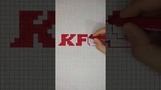 Kfc Logo Çizimi - Piksel Sanatı.