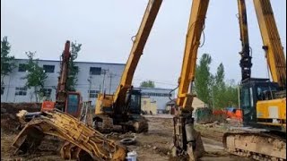 Экскаватор cat349 покрасил раму и собрал стрелу не длиннорукую. Rc excavator