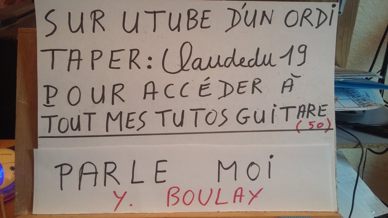 PARLE MOI PAR ISABELLE BOULAY / ACCORDS GUITARE  YouTube