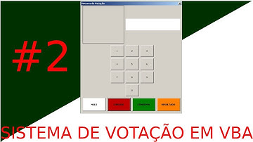 Série: SISTEMA de VOTAÇÃO em VBA! #2