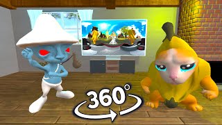 Smurf Cat Vs Banana Cat But it's 360° degree video #2