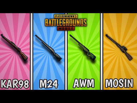 KAR98 VS M24 VS AWM VS MOSİN (Hangisi Daha İyi?) - Pubg Mobile Karşılaştırma