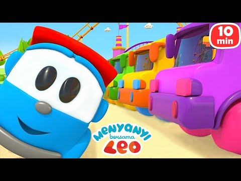 Lagu Bus & Lagu Laba-laba yang Berani | Leo si Truk & Mobil untuk Anak | Lagu Bayi & Lagu Sajak