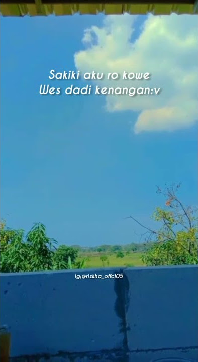 story wa 30 detik||Mendung Tanpo Udan