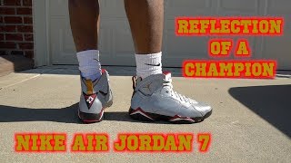 jordan 8 reflections of a champion on feet