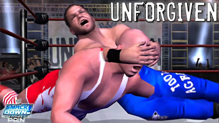 WWE Chris Benoit vs Kurt Angle Unforgiven 2002 | SmackDown Here comes the Pain PCSX2