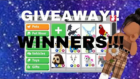 WINNERS OF GIVEAWAY #2