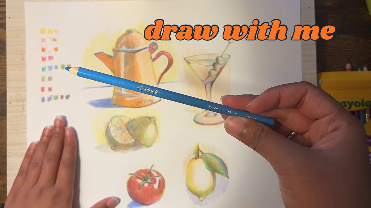 DrawWithMe - how I use colored pencils and an iPhone filter to choose color values | thequalityname