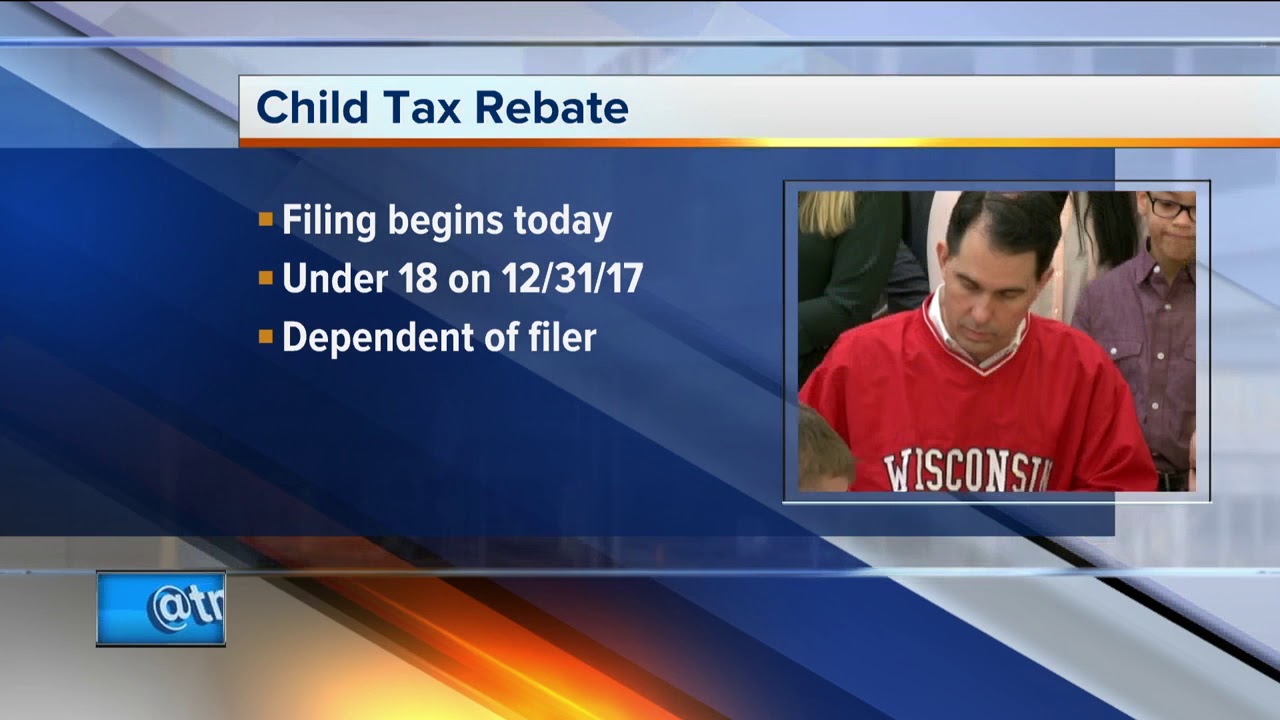 Wisconsin Taxpayers Can Apply For Child Tax Rebate Tuesday YouTube