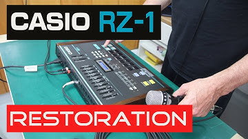80`s  Drumcomputer Casio RZ 1 Repair Synth Hunter Episode 52