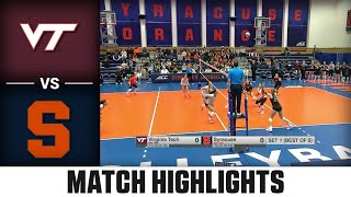 Virginia Tech vs. Syracuse Match Highlights | 2025 ACC Volleyball