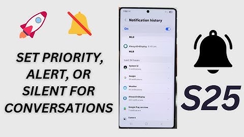 🔔 Galaxy S25/S25 Edge/Ultra: Set Priority, Alert, or Silent for Conversations Easily!