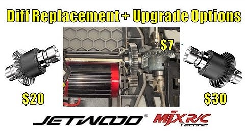 MJX and Jetwood Diff Replacement and Upgrade Options! Jetwood JC16EP, JC14EP,  MJX H14BM, H16BM, etc