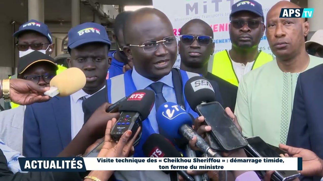 FR : Visite technique des « Cheikhou Sheriffou » : démarrage timide, ton ferme du ministre