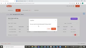 Bom Work order audit log