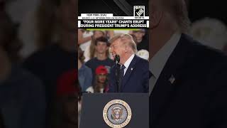 "Four More Years!": Crowds Erupt In Deafening Chants During President Trump's Speech