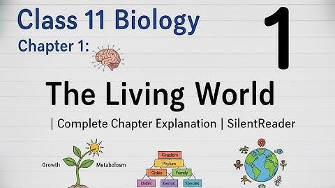 Class 11 Biology Chapter 1 - The Living World | Complete Chapter Explanation | SilentReader