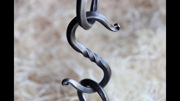 3.5" Forged Steel S Hooks for Hanging - Blacksmithing