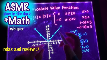 ASMR Teaching You Math- Absolute Value Function | Close Whispering, Hand Movements, Glow in the Dark