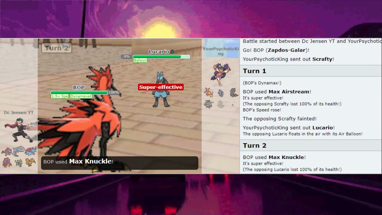 Pokemon Showdown Zapdos-Galar Sweep