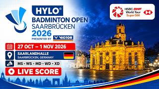 🔴 Day 1 - R32 | HYLO Open 2026 | HSBC BWF Super 500 | Live Score Badminton