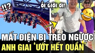 MẤT ĐIỆN, tàu lượn siêu tốc BẤT NGỜ dừng giữa không trung, anh giai sợ hãi 'ƯỚT HẾT QUẦN' | TÁM TV