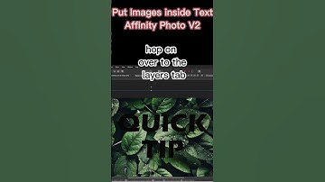 Place Images Inside Text in Affinity Photo V2 #affinityphoto #graphicdesign #tutorial