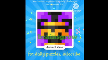 Nonogram Daily Challenge 21 October 2023- solution / answer /how to solve puzzle #brainsgrow