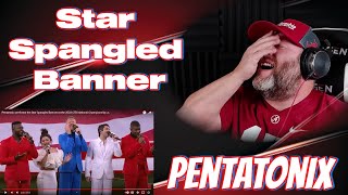 Pentatonix performs the Star Spangled Banner at the 2023 CFB National Championship | REACTION